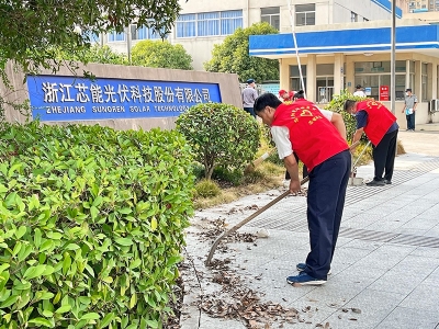 芯能科技黨支部開展“助力創城，黨員先行”主題黨日活動